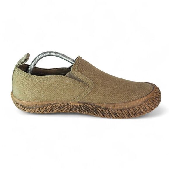 Hybrid‎ Green Label Lively  Eco-Friendly Slip-on Shoes Olive HGL3029 Men\'s 9